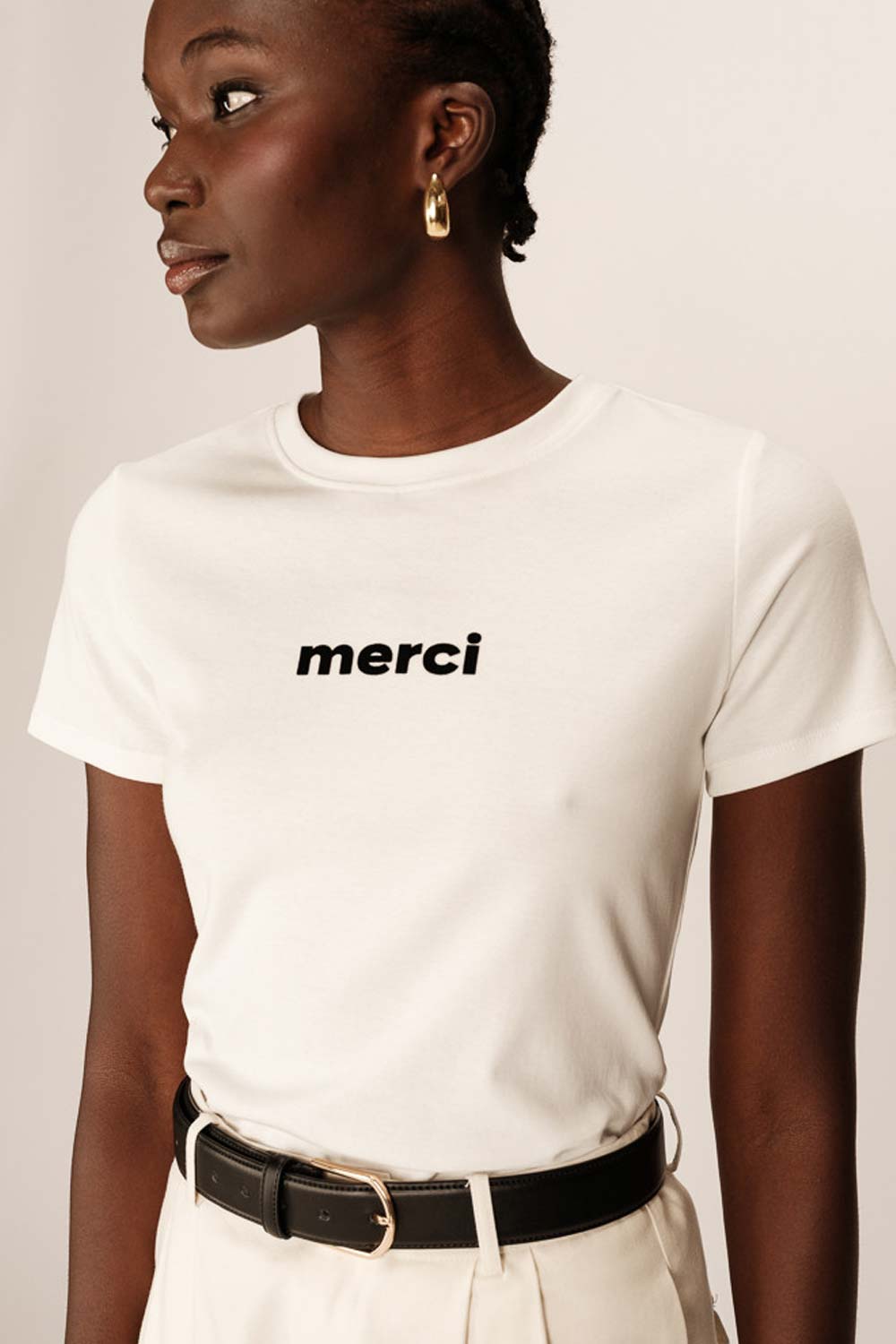 TEE-SHIRT PAPA ÉCRU