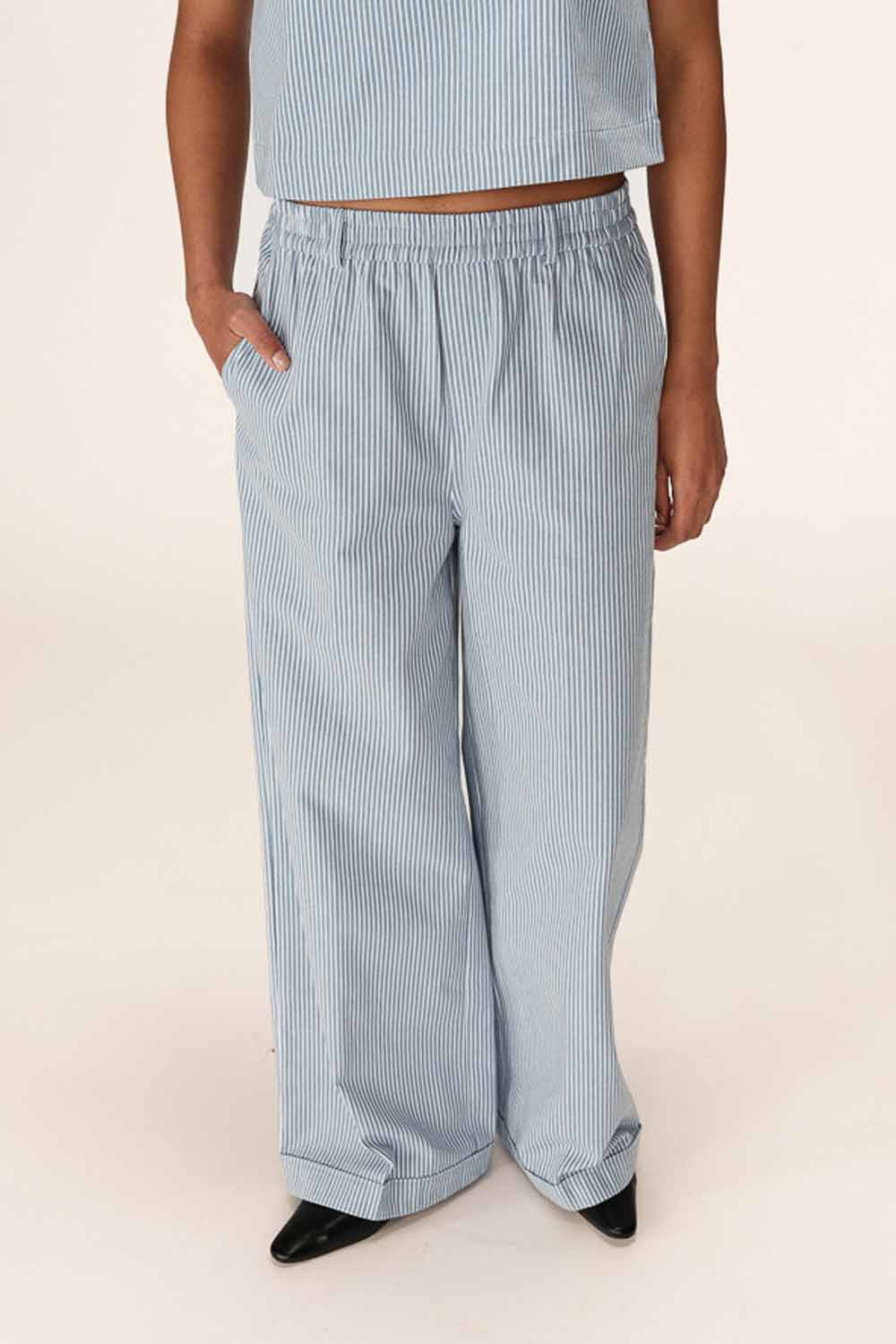 PANTALON PATINE BLEU