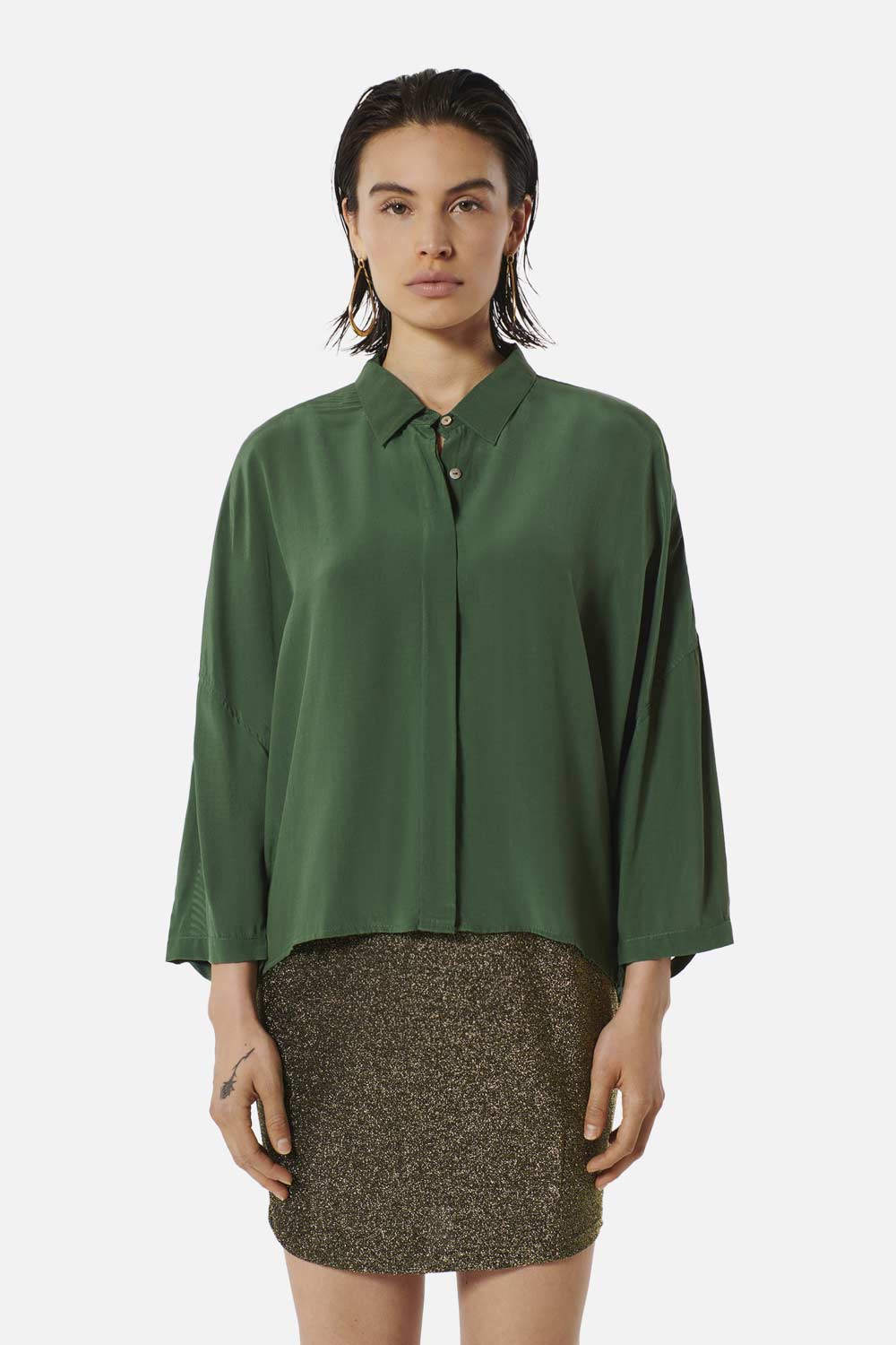 CHEMISE CLARA DUCK GREEN